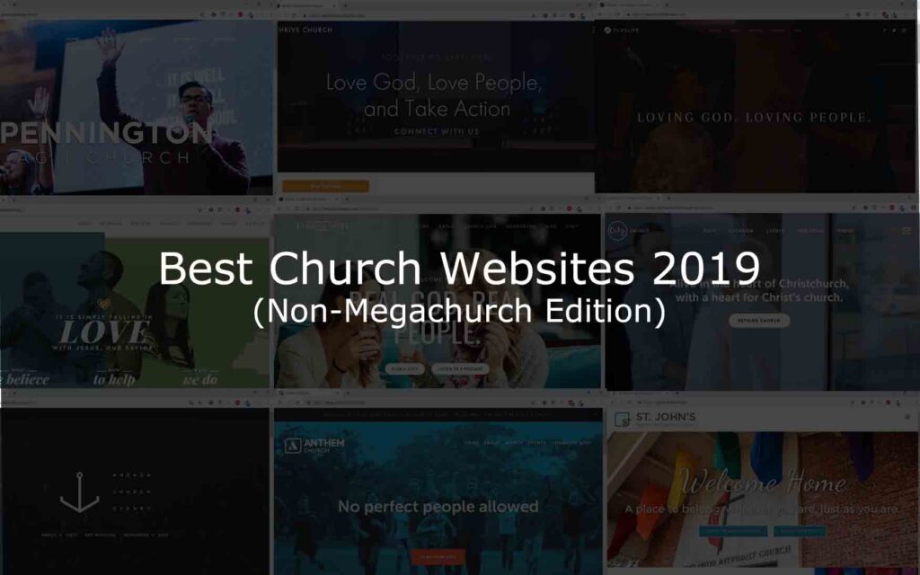 cover image for the Best Church Websites 2019 post